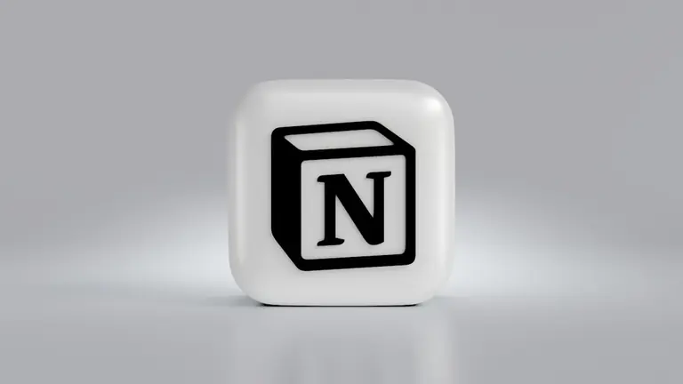 a black and white block with the letter n on it